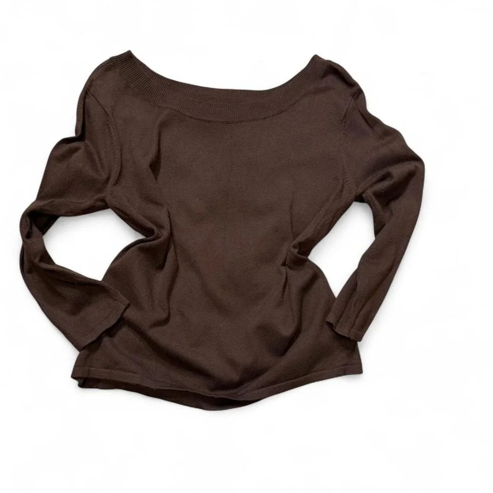 Vintage Kathie Lee Collection Brown Lightweight Sweater‎